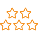five-stars-outlines
